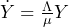 \dot Y= \frac{\Lambda}{\mu} Y